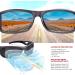 Rivbos Polarized Cycling Sunglasses for Men & Women - Lightweight TR90 Frame UV400 Protection for Hiking Running Golf & Fishing - RB831 Silver & Black - Buy Online on SooperMarket.com