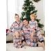 PatPat Reindeer & Snowflake Family Christmas PJs Set - Kids 6-7 Years Bluewhite - Buy Online on SooperMarket.com