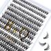Lash Clusters B&Q LASH Individual Lashes 280 Clusters False Eyelash 20D 30D 40D Lash Clusters Extensions Individual Lashes Cluster DIY Eyelash Extensions at Home (RRDH-30D-0.07C-16) 30D-0.07C-280PCS 16 mm