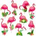Tropical Flamingo Cupcake Toppers