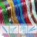 47 Inches Hair Extensions: 12 Colors Holographic Glitter Fairy Tinsel Kit for Women & Girls - Hair Accessories for Sparkles at Halloween, Christmas, New Year, Cosplay Party - Buy Online on SooperMarket.com