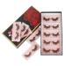 Bodermincer 10 Pairs 3D Faux Mink Hair False Eyelashes - Natural Soft Cruelty-Free Wispies & Fluffies (J006) - International Shipping Available - Buy Online on SooperMarket.com