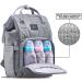 KiddyCare Diaper Bag Backpack with Adjustable Shoulder Straps - Spacious and Stylish Baby Diaper Bag for Boys and Girls in Grey - Buy Online on SooperMarket.com