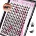 Eyelash single Calailis 120 PCs DIY cluster eyelashes D Curl Individual eyelash extensions eyelash extensions volume eyelashes eyelashes at home (05.10-16mix)