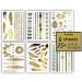 Gold Turquoise Metallic Temporary Tattoos - 75+ Boho Designs - Waterproof & Long Lasting - Perfect for Beach & Festivals - Buy Online on SooperMarket.com