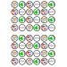 48 Good Luck Edible Cupcake Toppers Premium Thickness SWEETENED VANILLA Wafer Card Mini Cupcake Decorations