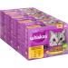 Whiskas 7+ cat food poultry selection in sauce 12x85g (4 packs) - high -quality wet food from the age of 7 in 48 portion bags poultry selection (sauce)