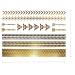 Gold Metallic Temporary Tattoos - 75+ Geometric Henna Designs Moon Stars Arrows Feathers - Waterproof, Non-toxic, Long Lasting - Ideal for Beach, Festivals & More! - Buy Online on SooperMarket.com
