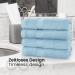 8-Piece Light Blue Towel Set - Soft 50x100 cm Towels in Various Colors | International Shipping Available - Buy Online on SooperMarket.com