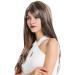 WIG ME UP GFW2274-8H124 Women's Long Straight Wig with Bangs - Brown & Blonde Highlights | International Shipping - Buy Online on SooperMarket.com