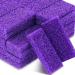 Batiyeer 100 Pcs Pumice Stone for Feet Scrubber Dead Skin Disposable Foot Pumice Foot Shower Scrubber Foot Scrubber for Heel Cuticle Callus Remover Bath Spa (Purple 3.15 x 1.34 x 0.47 Inch)