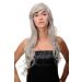 WIG ME UP - Ladies Wig Grey Silver Grey Black Mix Wavy Slightly Curly Very Long 70 cm 9669EL-51
