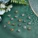 PandaHall Flower Bead Cap 60pcs Brass Bell Bails End Charm Caps with Filigree Spacer Beads - DIY Jewelry Making Supplies in Golden, Silver, Platinum - Buy Online on SooperMarket.com