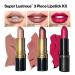 Revlon Super Lustrous Lipstick Set - 3 Piece High Impact Multi-Finish Gift Set - Buy Online on SooperMarket.com
