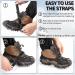 Miracol 23/24-Spikes Stainless Steel Ice Cleats for Men and Women - Anti-Slip Traction Grips for Snow Shoe, Ski, Fishing, Climbing - Black X-Large - Buy Online on SooperMarket.com