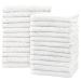 SIMPLY LOFTY Salon Towels 16x26 Inch (24 Pack Not Bleach Proof) 100% Ring Spun Cotton Hand Towels Highly Absorbent for Spa Gym Beauty Salon and Home Hair Care (White)