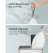 SONGMICS 30L Drawstring Garbage Bags - Custom Size 90 Pack (2 Rolls) - White KRB30A02 | Eco-Friendly & Durable Quality - Buy Online on SooperMarket.com