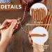 Handmade Wooden Yarn Bowl with 12 Crochet Hooks - Dark Brown 7x7x3 Inch - Crocheting & Knitting Storage and DIY Crafts Tools - Buy Online on SooperMarket.com