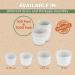 500 Pack 1.25 oz Treated Paper Souffle Portion Cups - White Disposable Cups for Condiments, Samples, Jello Shots, Sauce - Ideal for Measuring - Eco-Friendly Option - Buy Online on SooperMarket.com