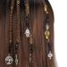 FRESHME Hair Clips for Braids Set - 6pcs Black Crystal Hair Jewelry Beads for Women and Girls - Medieval Viking Costume Decorations - Buy Online on SooperMarket.com