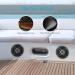 Pyle 6.5 Inch Bluetooth Marine Speakers - Weather Resistant Outdoor Audio System, 600W Power, Low Profile Design - Black, 1 Pair - Buy Online on SooperMarket.com