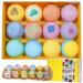 Bath Bombs Gift Set - Organic Extra Large 12 Pack Handmade Natural Bath Bombs with Essential Oils Sea Salt Shea Butter Coconut Oil - Perfect Birthday Valentines Gift for Women Kids