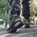 GRITION Men's Waterproof Hiking Boots - Lightweight Ankle High Outdoor Shoes 10.5 Yellow - Buy Online on SooperMarket.com