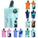 Team Magnus kids poncho towel - bathrobe for kids - one size for 4'-5'6" Light Blue