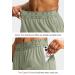 YYV Women's Running Shorts with Zipper Pockets - Quick-Dry Athletic Gym Shorts - Grey Sage, Medium - Buy Online on SooperMarket.com