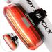NP NIGHT PROVISION DUO-120 Red/White Strobe Back Rear Bike Light USB Rechargeable COB LED Lights PSR-120 Police Patrol Red/Blue Strobe Safety Warning Firefighter Police DUO-120: RED & WHITE LED (RED CASE)