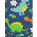 ACMUUNI REC Canvas Laundry Hamper with Handles - Waterproof Cotton Storage Organizer for Kids Toys - Blue Dinosaur Design - Buy Online on SooperMarket.com