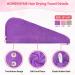 HOMERHYME Hair Drying Towel 3 Pack - Quick Dry, Highly Absorbent & Anti Frizz Hair Turban for Wet Curly Long Hair - Buy Online on SooperMarket.com