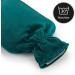 Blum Valley 1.5L Baby Heat Bottle - Washable Soft Fleece Hot Water Bottle for Children - Eco-Friendly Natural Rubber - Green Fluffy Bed Bottle - Buy Online on SooperMarket.com