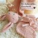 Moyo Baby Gift Set in Ros | 2-Part Gift Set with Knitted Rabbit Towel & Booties | Perfect Newborn Gift for Boys & Girls | Ideal Baby Shower Gift for New Parents - Buy Online on SooperMarket.com