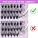 240pcs 40D 0.07 D Curl Cluster Eyelash Extensions - Soft Natural False Eyelashes DIY At Home - 12mm Length - Pack of 1 - Buy Online on SooperMarket.com