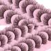 wiwoseo Eyelashes Natural Wispy Fluffy Faux Mink Lashes Extension Styles 3D Effect 16MM False Eyelashes Fluffy Volume Lightweight Reusable 10 Pairs Pack