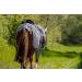 Marengos Zebra Fly Outdoor Ceiling | Insect Protection Horse Blanket with Saddle Cutout & Neck | Fine-Meshed | Black & White | 155 cm - Buy Online on SooperMarket.com