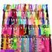 Syleia hand-knotted hair ties (set of 100) for all hair types - no crease printed and solid colors