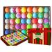 Natural Bath Bombs Gift Set - Individually Wrapped Luxury Bulk Bath Bomb Gift Set for Women & Kids! Relaxing  Moisturizing Spa Balls Infused with Essential Oils & Shea Butter. Sulfate & Paraben Free!