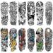 GFHIH Christmas Full Arm Temporary Tattoos for Men and Women - Waterproof & Realistic Sleeve Designs - Long Lasting Holiday Gift - 12 Sheets (L19xW7) - Buy Online on SooperMarket.com
