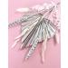 Dried Flowers for cakes decoration silver white cream neutral grey palm spear leaves pampus bunny tails ruscus oats phalaris cupcake home room decor SILVER SPEAR - Buy Online on SooperMarket.com