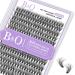 Lash Clusters Individual Lashes 260 PCS 30D 40D 13mm Wispy 3D Effect 3D Natural Cluster Lashes Fluffy Eyelash Extensions DIY at Home(Q30D-13mm) 280PCS-(3D Fluffy)30D-13mm 1 count (Pack of 1)