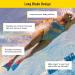 FINIS Long Floating Fins - XXS (Jr. 11-1) Blue/Orange - Swimming & Snorkeling - Buy Online on SooperMarket.com