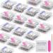 48Pcs Disposable Manicure Kit Includes Nail File 100/180 Grit  Wood Stick  Nail Clean Cotton Pad for Nails Design  Stamping Polish Manicure Art Tool