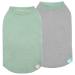 KYEESE 2Pack Dog Shirts Waffle for Small Dogs Soft Stretchy Dog T-Shirts Lightweight Dog Tank Top Sleeveless Dog Vest Breathable Cat Shirt Small Green+Grey S-Chest(14") 2Pack(Green+Grey)