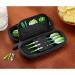 Casemaster Sentry Dart Case - Slim EVA Shell for Steel and Soft Tip Darts - Holds 6 Darts with Built-in Storage - Black - Buy Online on SooperMarket.com