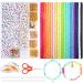 JULBEAR 8835 Pcs Heishi Clay Beads for Bracelet Making Kit Alphabet Letter Flat Bead Jump Rings Charm Gold Pacer Lobster Clasp Earring Hook White Round Pearls Girls Jewelry