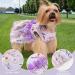 CUSOZWO Small Dog Clothes - 2 Pack Flower Dog Dress for Small Dogs and Cats - Elegant Spring Princess Skirt Outfit (M) - Buy Online on SooperMarket.com