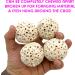M&M Assorted Sola Bird Toys - Natural Shredding Foot Toys with Small Sola Balls (12-Pack) - Buy Online on SooperMarket.com