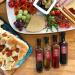 Premium Olive Oil Gift Set - 4 Infused Olive Oils & Balsamic Vinegar in Metal Rack - Perfect Italian Cooking Gift for Chefs - Buy Online on SooperMarket.com